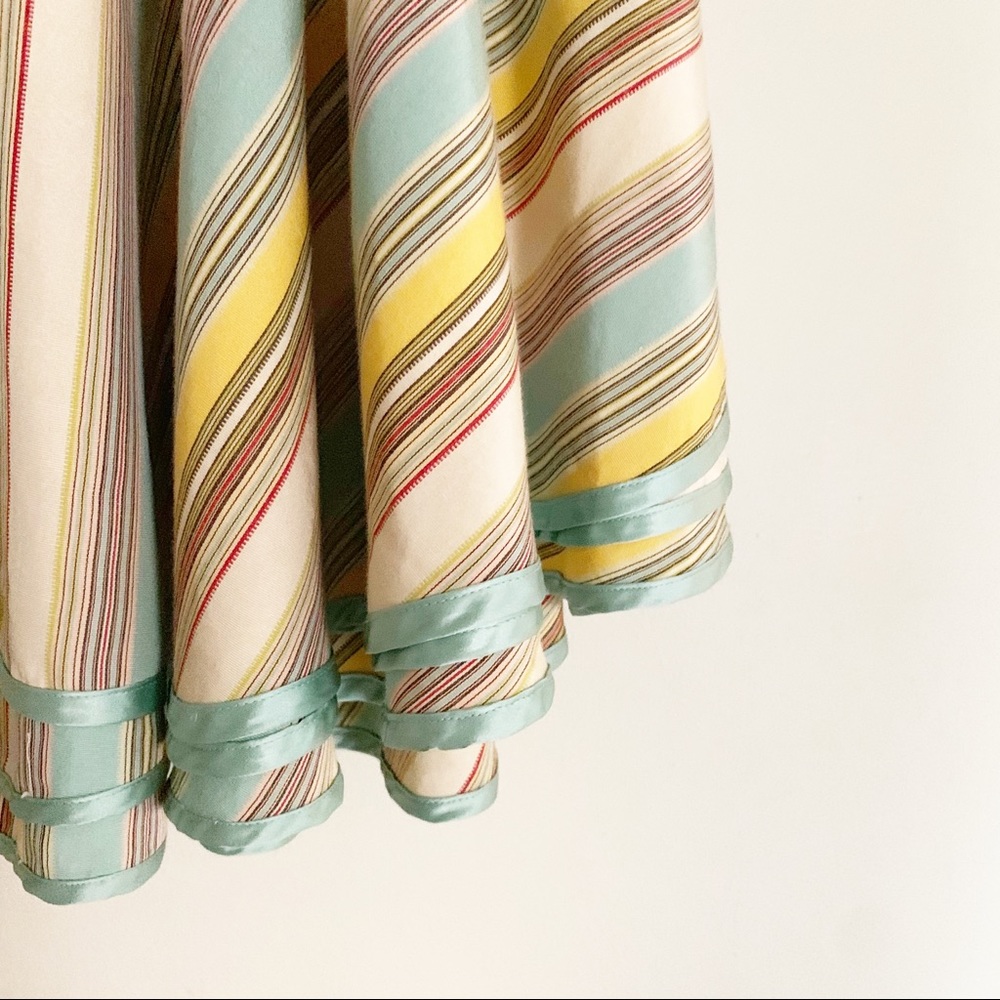Anthropologie | Odille Striped Tiered Full Skirt - Picture 4 of 6